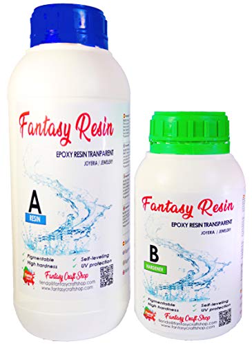 Fantasy Craft 1,5 Kg Fantasy, Resina epoxi Transparente bicomponente de Colada