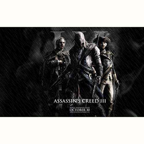 FENGZI Assassin'S Creed 3 Connor Adultos Jigsaw Puzzles 300/500/1000/1500 Pieza Adolescentes Niños Rompecabezas de Madera desafiante (Size : 500Pieces)