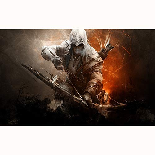 FENGZI Connor Jigsaw Puzzles Assassin'S Creed 3 Ratahnhake: Ton Puzzle 3D 300/500/1000/1500 Pieza para Adultos Adolescentes (Size : 300Pieces)