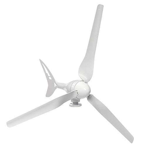 FJL Aerogenerador de Eje Vertical Generador de turbina eólica de 1000W 12V / 24V / 48V 3 Cuchilla con Controlador de Carga Kit de generador de Viento - Aerogeneradores (Color : 12V)