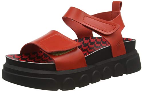 FLY London Cepa627fly, Sandalias de Punta Descubierta Mujer, Rojo (Scarlet 006), 39 EU