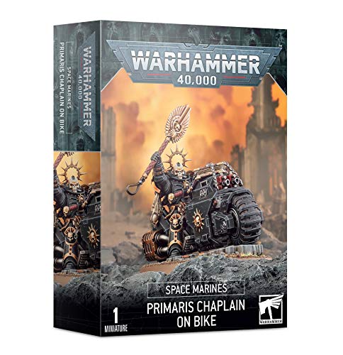 Games Workshop Warhammer 40k - Space Marine Primaris Chapelain à Moto