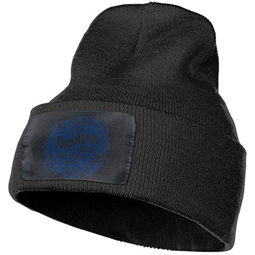 gjhj Ford Motor Company Detroit - Gorro de invierno para hombre y mujer Negro Negro ( Talla única