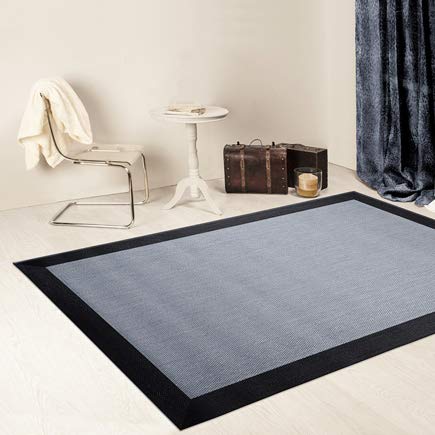 GleeGrass Alfombra TEPLON VINILICA Natural Gris-Negra (120 x 180 cm)