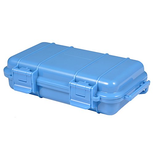 GLOGLOW Funda rígida Protectora a Prueba de Golpes, Caja de Disco Duro Caja Protectora plástica de Caja de Supervivencia, Caja Protectora a Prueba (Blue-l)