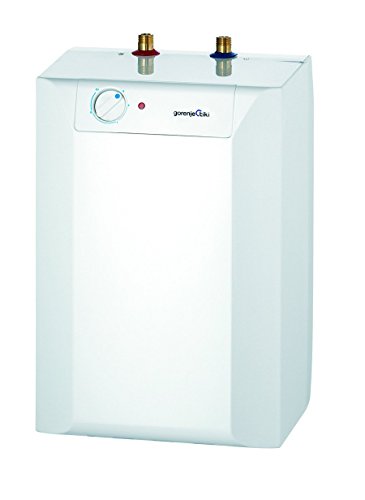 Gorenje TEGS 5 U - Acumulador de agua caliente, 5 l, eficiencia energética A, protección bimetálica, 2 kW, bajo mueble, sin presión, 1 unidad, color blanco