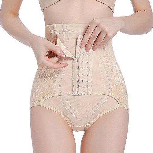 GUOCU 2 en 1 Fajas Postparto Soporte Transpirable Elástico Vientre Recuperación Vientre/Cintura/Pelvis Cinturón Shapewear Braga para Mujer Piel XL