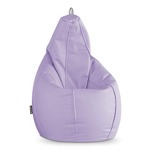 HAPPERS Puff Pera Polipiel Interior Lavanda XL