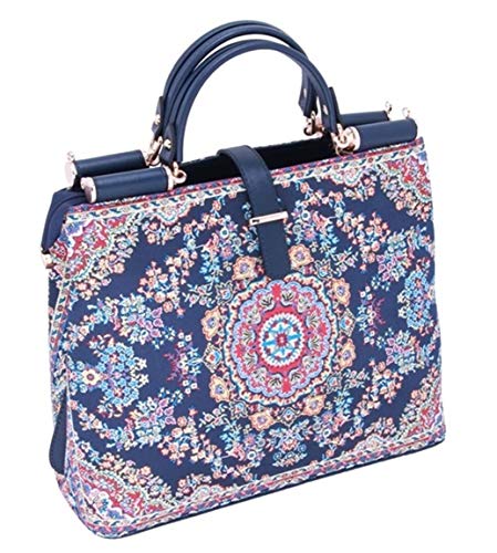 Hasham & Sons Ltd Bolsas de mano para mujer, extragrandes, bolsas de hombro, diseño turco Kilim, bordadas, estilo alfombra, bolsa de compras, viajes, escuela, regalo para niñas