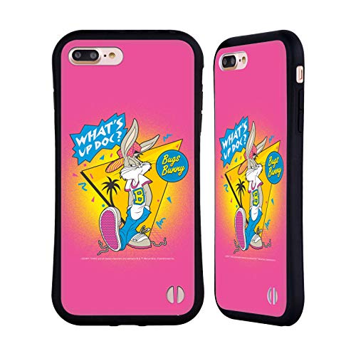 Head Case Designs Oficial Looney Tunes Retro Bugs Bunny Carcasa híbrida Compatible con Apple iPhone 7 Plus/iPhone 8 Plus