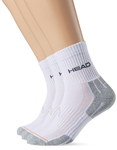 Head Socke Performance, Calcetines para Hombre, Blanco/Gris, 39-42, Pack de 3