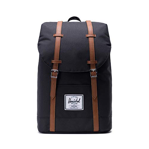 Herschel Retreat Backpack - Mochila casual unisex, Negro (Black), Talla única