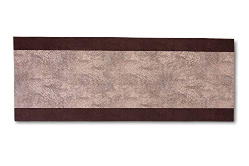 Home Life Alfombra vinílica de Cocina Lavable y Antideslizante Fabricada en Italia | Alfombra Rectangular de PVC Antimanchas, Interior y Exterior | Alfombra pasillera de Color Liso (Beige, 60X200)