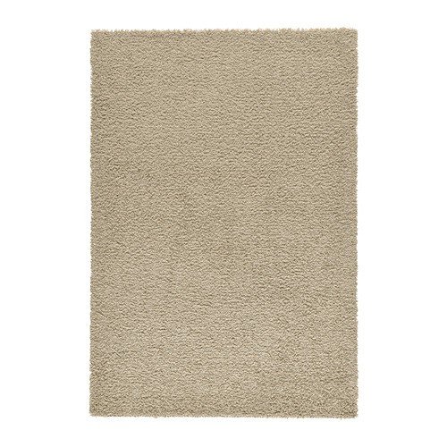 Ikea Hampen - Alfombra, Pelo Largo, de Color Beige - 133x195 cm