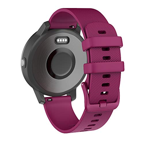 Isabake Correa de Reloj para Garmin Vivoactive 3 Vivomove HR Forerunner 245 645 Music Galaxy Active 2, Correa de Repuesto de Silicona Suave para Accesorios Garmin Watche