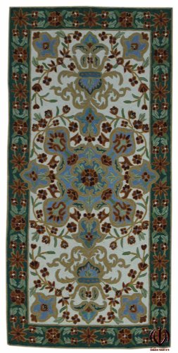 IT-0450-2-Kilim Indo Suzani Ghelem Alfombras Teppich CM 122x61-Galleria Farah1970