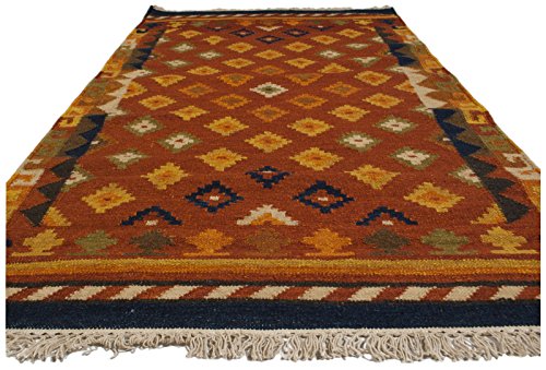 IT-18936-kilim indiano Sivas autentico Originale 160x100 cm -Galleria farah1970#