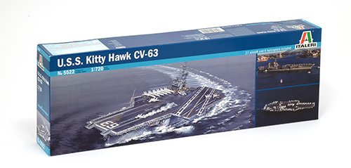 Italeri 5522S USS Kitty Hawk CV-63 - Maqueta de Barco portaaviones (Escala 1:700)