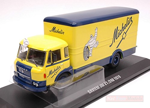 Ixo Model TRU024 SAVIEM JM 21/240 1970 Michelin 1:43 MODELLINO Die Cast Model Compatible con