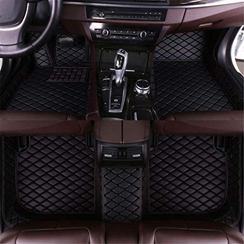 Jiahe El Alfombra Coche para Ford Taurus 2003-2010 El Alfombra Coche para Cuero Esteras Coche Antideslizantes Alfombrillas Moqueta Impermeables Set Todo Negro