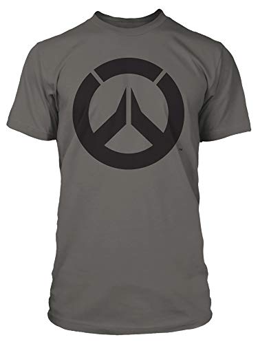 JINX Overwatch - Camiseta con logo para hombre - Negro - Large