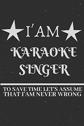 KARAOKE SINGER : DAILY WEEKLY MONTHLY NOTEBOOK,JOURNAL PLANNER 2020 FUNNY GIFT IDEA ‘TO DO LIST’ 120 Pages, 6x9, Soft Cover, Glossy Finish