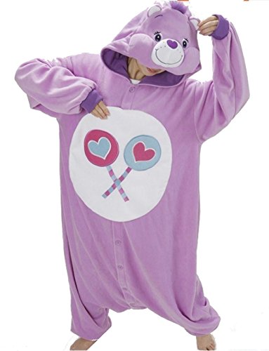 Katara- Pijamas Care Bears (4+ Modelos) Traje de Oso Carnaval Adulto, Color generosita violeta, Talla 175-185cm (1744) , color/modelo surtido