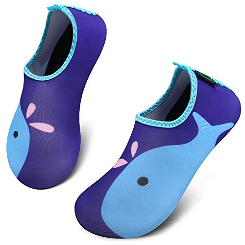 katliu Zapatos para Niño Niña Zapatos de Playa Bebe Zapatillas de Piscina Escarpines Calzado para Agua(067 Azul, 24/25 EU)