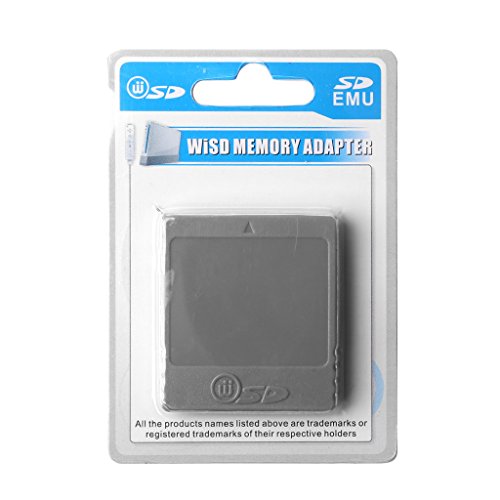 KERDEJAR Adaptador convertidor de Lector de Tarjetas Flash de Memoria SD Consola Nintendo Wii NGC