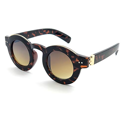 KISS Gafas de sol estilo moscot mod. MAJESTIC - hombre mujer REDONDO vintage glamour MARCO GRUESO unisex - LA HABANA