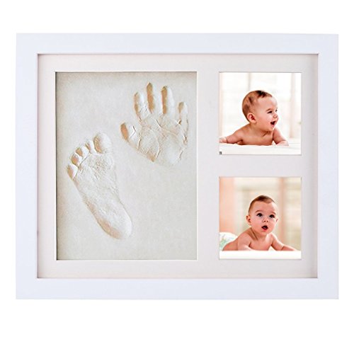 Kit De Marco De Huellas De Mano y Pie De Bebé Para Niño y Niña, Regalos Originales y Únicos Para La Fiesta De Bienvenida Del Bebé, Decoraciones De Pared o Mesa Con Recuerdos Memorables, Marcos De Arci