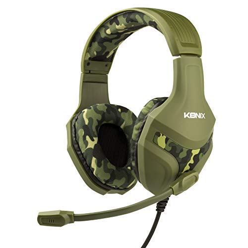 Konix - Auriculares Camuflaje para PS4