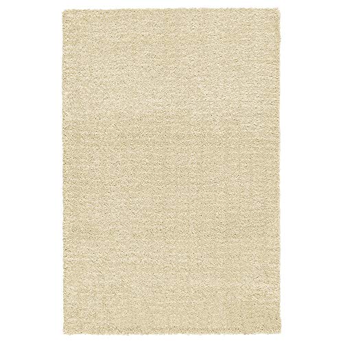 Kurzflor-Teppich IKEA Langsted - Alfombra (pelo grueso, 133 x 195 cm), color beige