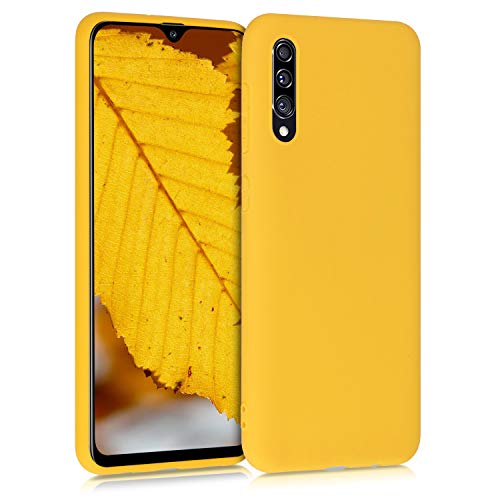 kwmobile Funda Compatible con Samsung Galaxy A30s - Carcasa de TPU Silicona - Protector Trasero en Amarillo Miel