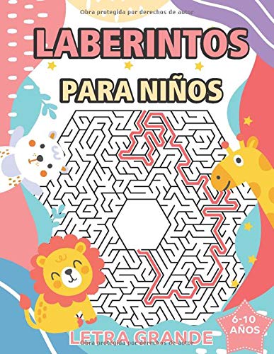 laberintos para niños 6-10 años__letra grande: rompecabezas y pasatiempos, grande actividades para jugar sin pantallas (rompecabezas para niños)