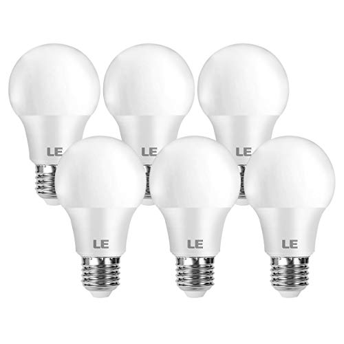 LE Bombilla LED E27, lámpara LED de 8,5 W y 806 lúmenes, Reemplaza la lámpara de 60 W, Blanco cálido 2700 K, lámpara de ahorro de energía de haz de 180 °, Paquete de 6