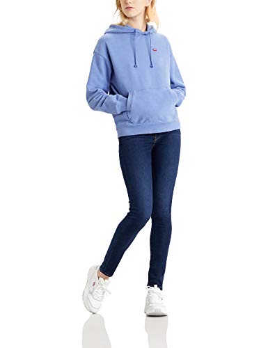 Levi's Standard Hoodie Sudadera con Capucha, Colony Blue, L para Mujer