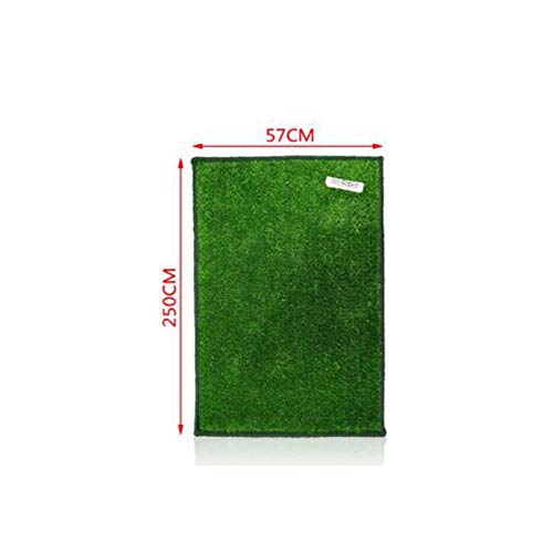 LEYENDAS Alfombra De Cesped, Césped Artificial Suave para Perros, para Jardín/Balcón/Piscina Alfombra De Césped Artificial (57 x 250 cm)