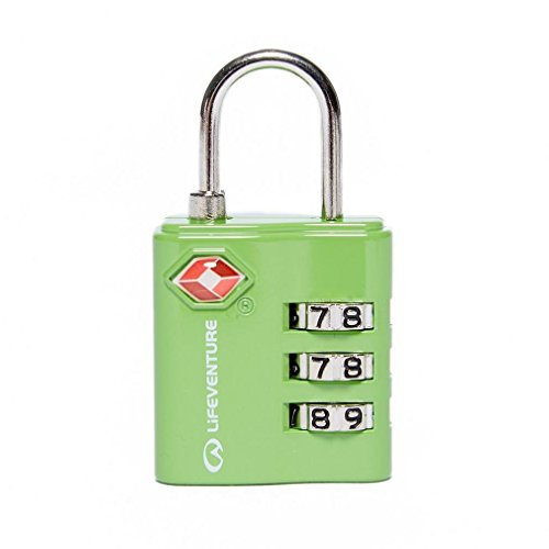 Lifeventure, Green TSA Combination Padlock, Unisex-Adult, One Size