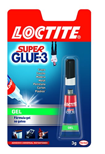 Loctite Super Glue formato gel, adhesivo universal instantáneo, antigoteo, 3gr