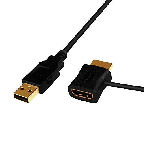 LogiLink CH0081 - Adaptador de Corriente HDMI con resoluciones de vídeo de hasta 4K/60Hz