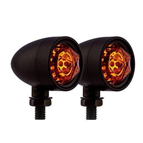 LUKUCEA 2PCs Intermintentes de Motocicleta 19LED Luces de Señal de Giro para Moto 12V Indicadores de Giro Impermeables de Motocicleta LED Bombillas Universales para Moto Scooter Quad Cruiser Off-Road