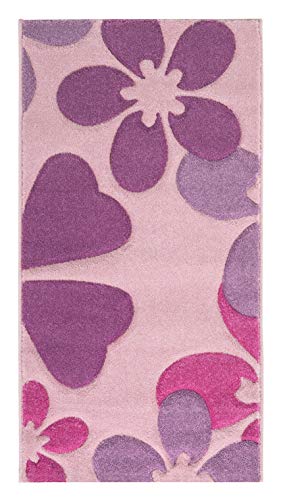 Luxor Living 1100095 Brest 6127 - Alfombra (60 x 115 cm), Color Rosa