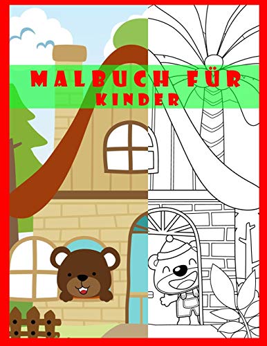 malbuch für kinder: malbuch für kinder ab 4-8 jahren , taglia larga 21x27 cm , (ausmalbuch für kinder tiere)