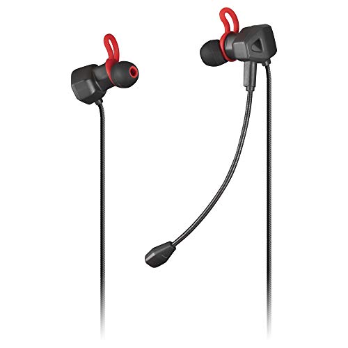 Mars Gaming MIHX Negro, Auriculares In-Ear con Micrófono, PS4/PS5/XBOX/SWITCH/PC