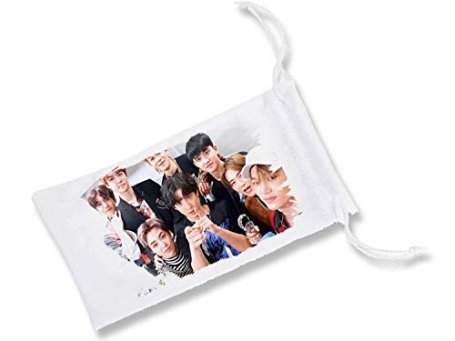 MERCHANDMANIA Pack con 3 Fundas Bolsa Multiusos Exo Love Shot Chicos REVOLTOSOS Gafas Dados rol Personalizada Color