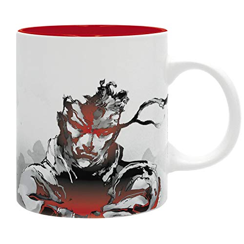 Metal Gear Solid Solid Snake Unisex Taza Standard, cerámica,