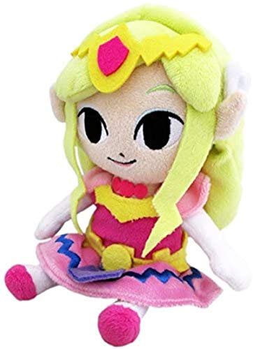 MHX Sanei Die Legende von Zelda Der Wind Waker Princesa Zelda HD Peluche de Atención salvaje de Zelda, 20 cm