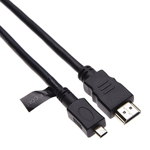 Micro HDMI Cable Conversor Alta Velocidad Compatible con Canon PowerShot G7 X, G9 X, IXUS 285 HS / Olympus Stylus 1 E-PL5 / Ricoh WG WG- Series 20 30 30W 4 5 / Toshiba Satellite, Laptop / Tablet (2m)