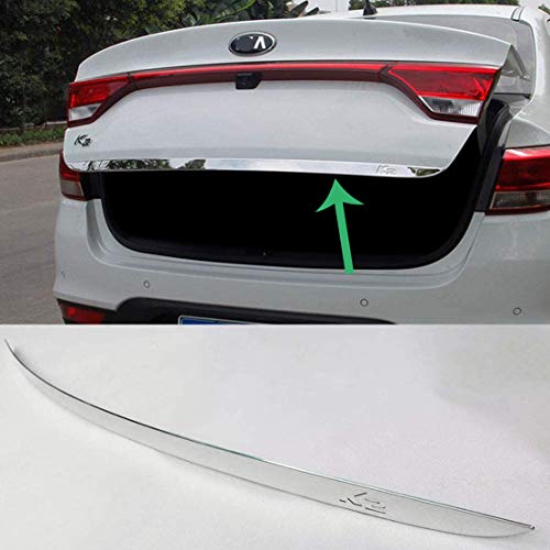 MNBX Acero Inoxidable Tronco Posterior Ajuste De La Cubierta De La Tira Protectora para KIA Rio K2 2017, Cubierta cromada, moldura Decorativa, Protector, Accesorios para el Cuerpo